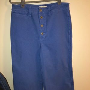 Madewell Button Front Canvas Pants